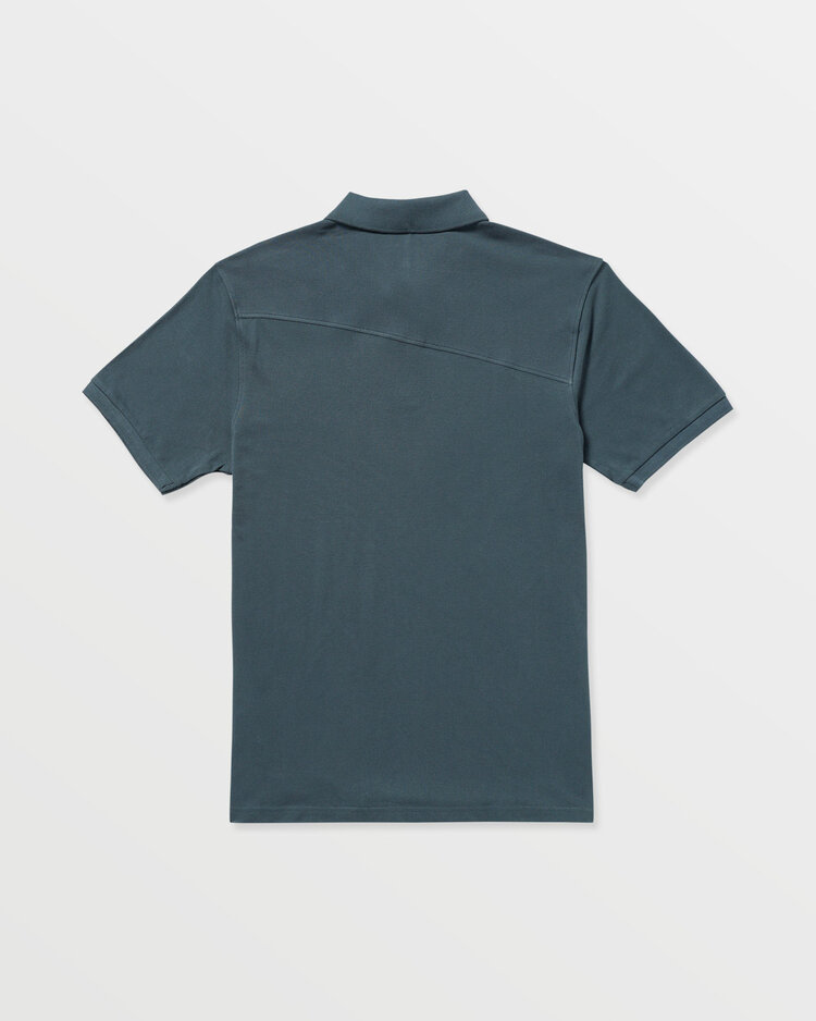 Volcom Volcom Sitestone Polo Ss (Mens) | Dark Slate