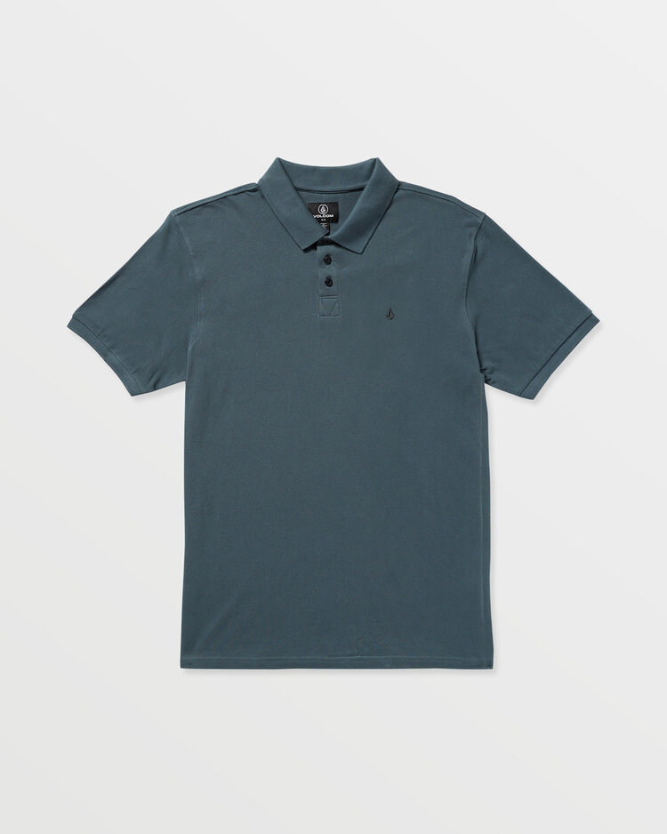 Volcom Volcom Sitestone Polo Ss (Mens) | Dark Slate