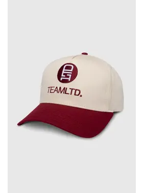 TEAMLTD TEAMLTD Logo Snapback | Cream/Maroon