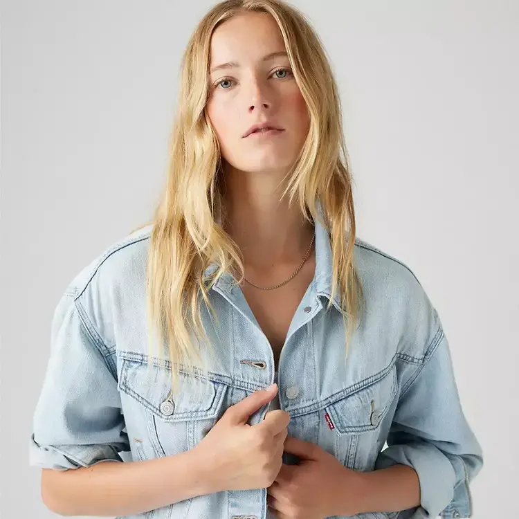 Levis Levis Shrunken 90S Trucker Jacket (Womens) | Luxury Trip