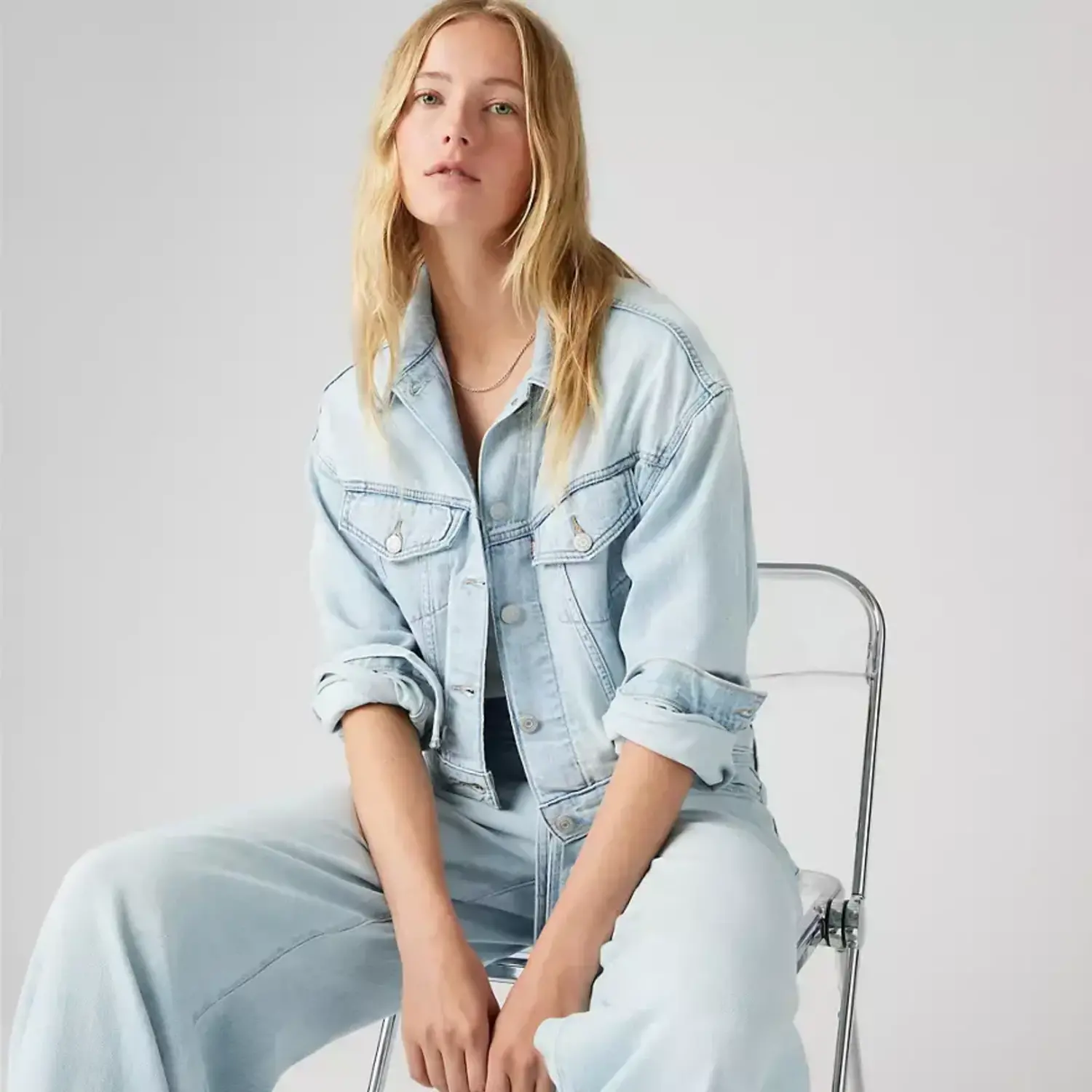 【希少・90s】Levi's517 USA W36 L31 ミントコンディション Levis Shrunken 90S Trucker Jacket (Womens) | Luxury Trip - The