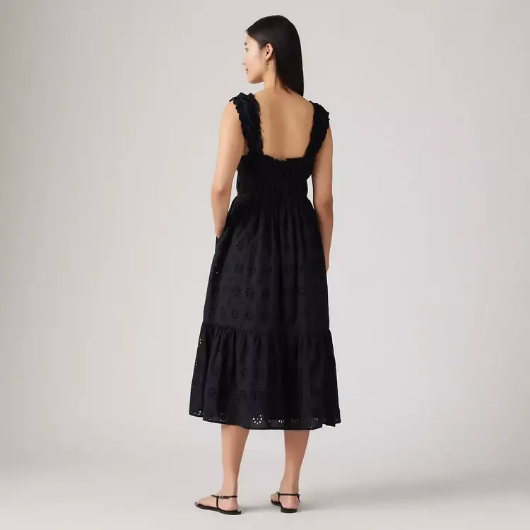 Levis Levis Amaya Tiered Maxi Dress (Womens) | Anthracite Night