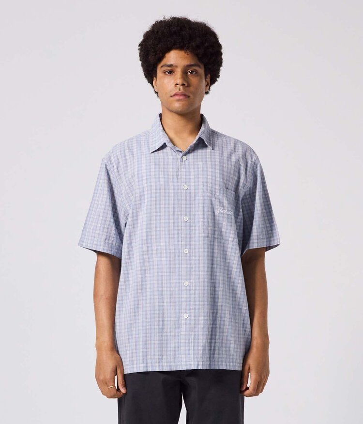 Former Former Manners Check Ss Shirt (Mens) | Blue
