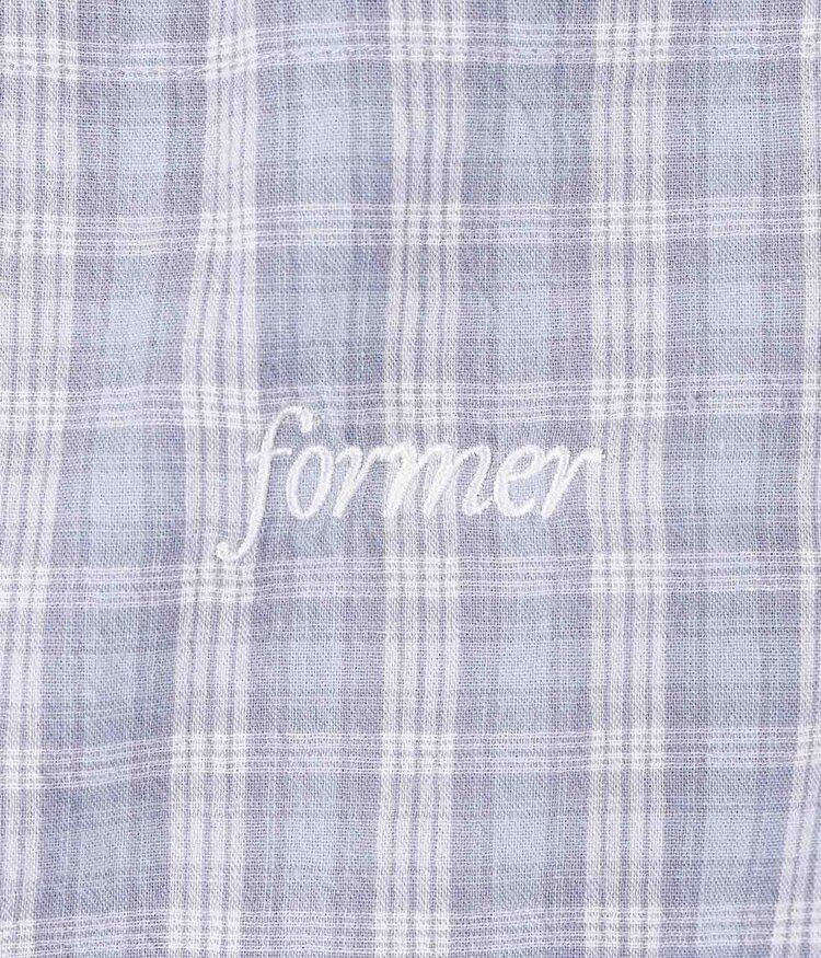 Former Former Manners Check Ss Shirt (Mens) | Blue