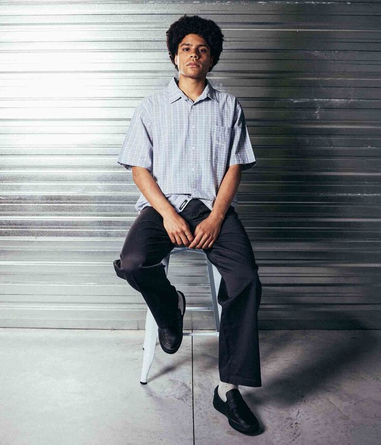 Former Former Manners Check Ss Shirt (Mens) | Blue