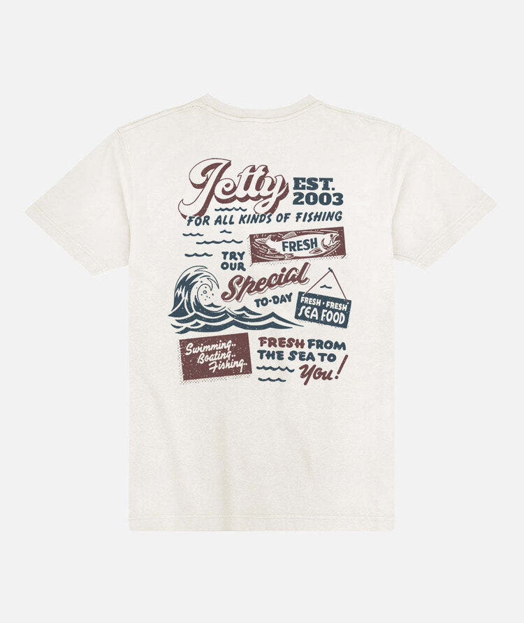Jetty Jetty Fresh Catch Pocket Tee (Mens) | White