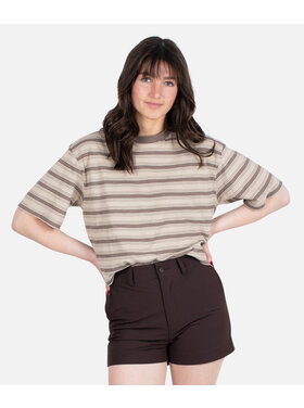 Jetty Jetty Avalon Striped Tee (Womens) | Brown