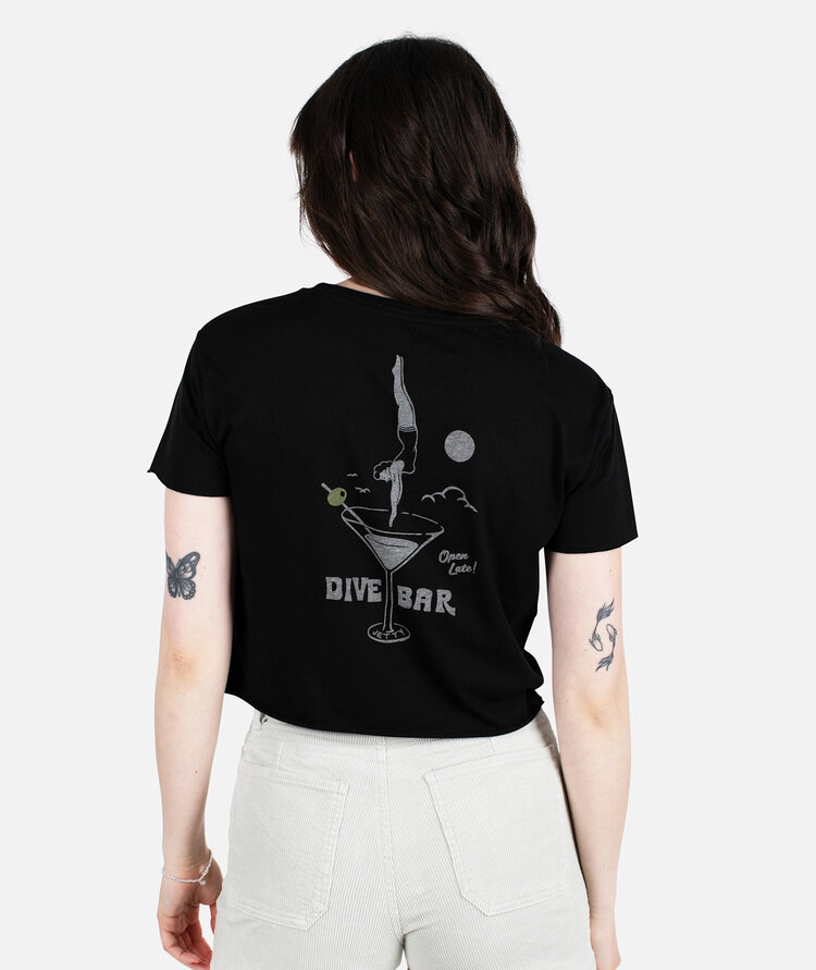 Jetty Jetty Dive Bar Tee (Womens) | Black