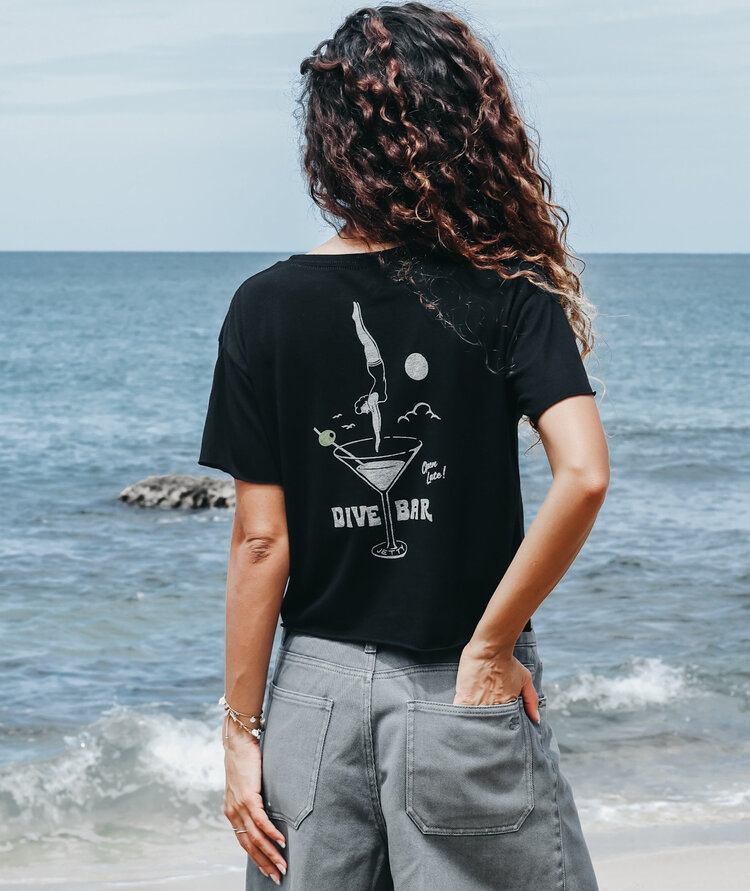 Jetty Jetty Dive Bar Tee (Womens) | Black