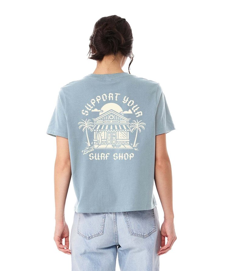 Jetty Jetty Surf Shop Day Tee (Womens) | Denim