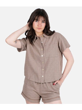 Jetty Jetty Cape Cod Jacquard Shirt (Womens) | Brown