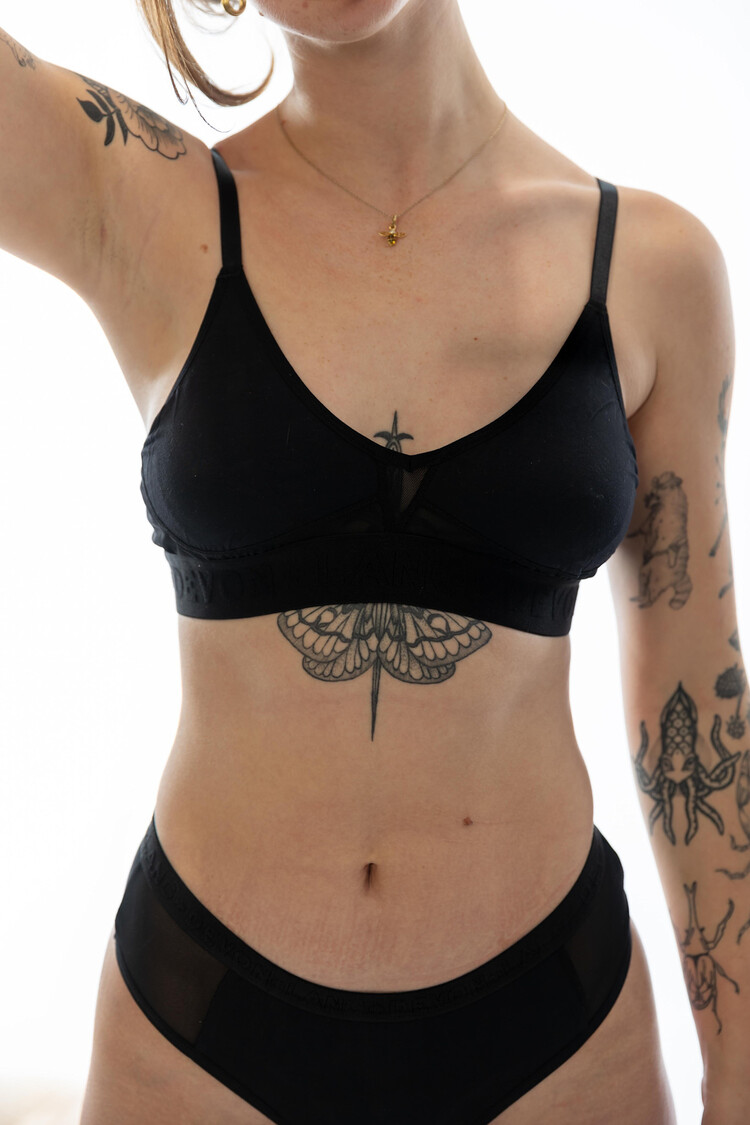 Devon + Lang Devon + Lang Bria Bralette (Womens) | Obsidian