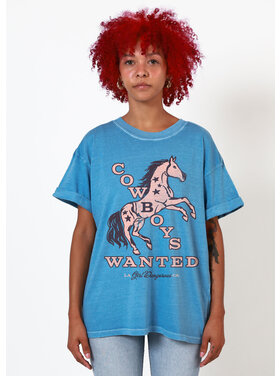 Girl Dangerous Girl Dangerous Cowboys Wanted Bf Tee | Denim Blue