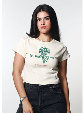 Girl Dangerous Girl Dangerous Be Green Baby Tee | Off White