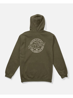Salty Crew Salty Crew Skewed Zip Fleece (Mens) | Dusty Olive