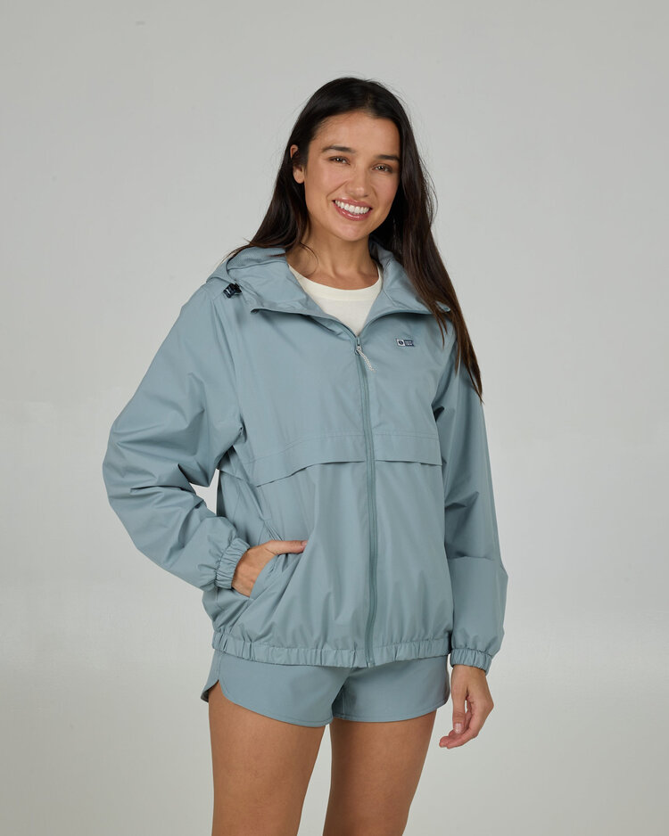 Salty Crew Salty Crew Barrier Windbreaker (Womens) | Stormy Grey