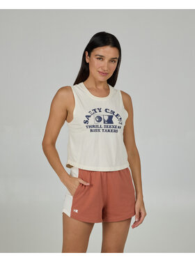 Salty Crew Salty Crew Water World Cropped Tank (Womens) | Off White