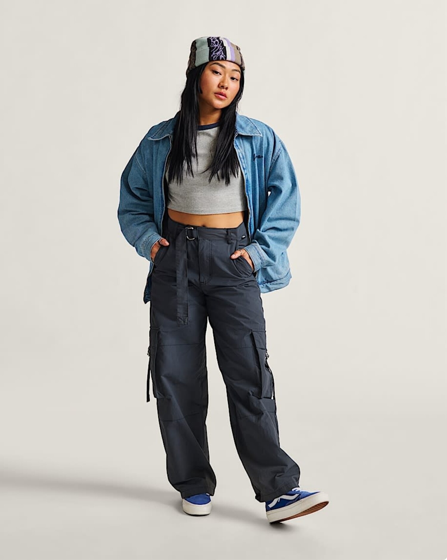 Vans Cobra Cargo Pants (Womens) | Asphalt - The Drop Rideshop