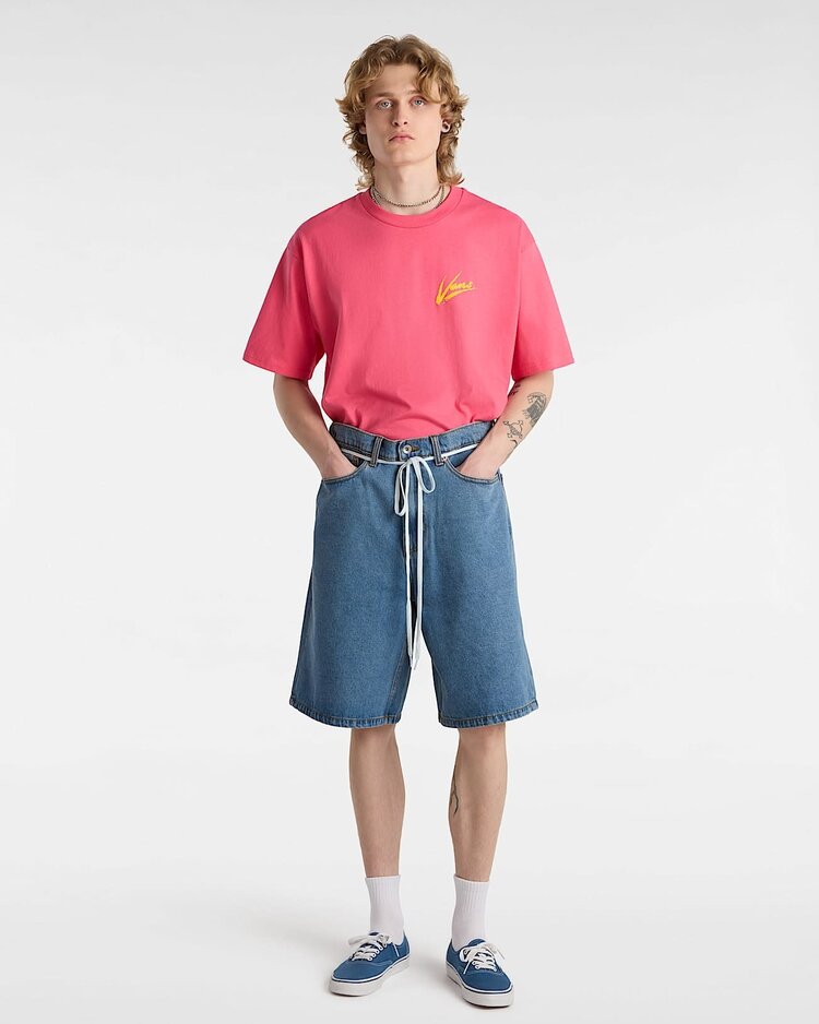 Vans Vans Check-5 Baggy Denim Short (Mens) | Stonewash Blue