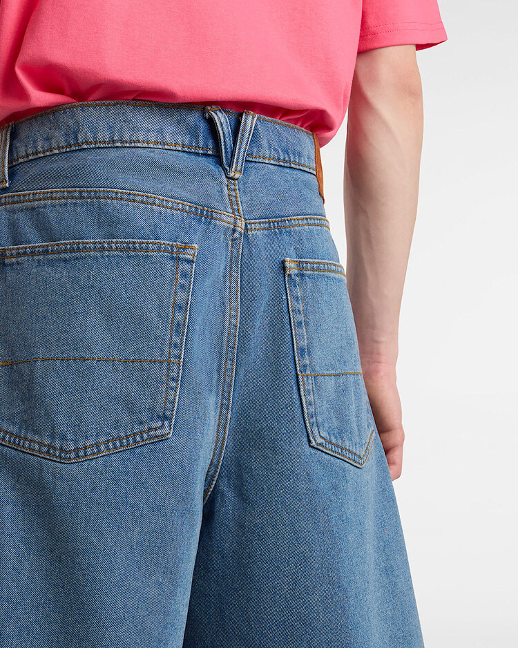 Vans Vans Check-5 Baggy Denim Short (Mens) | Stonewash Blue