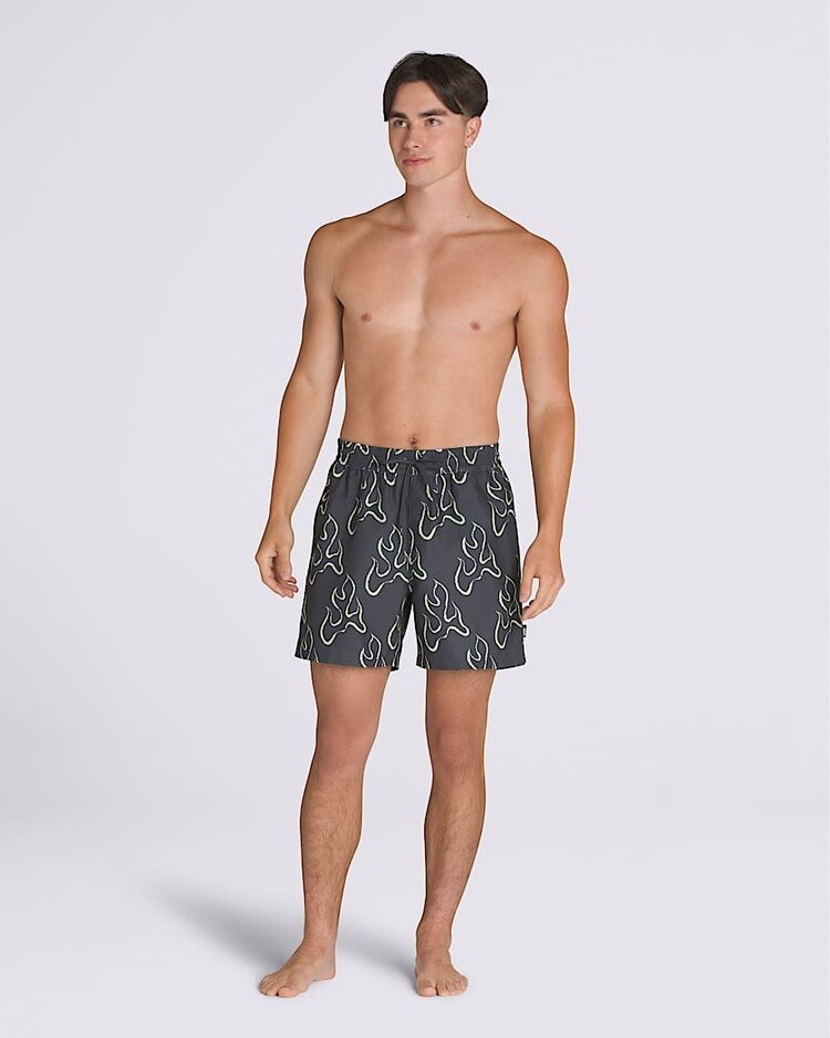 Vans Vans Primary Print Elastic Boardshort (Mens) | Asphalt/Shadow Lime