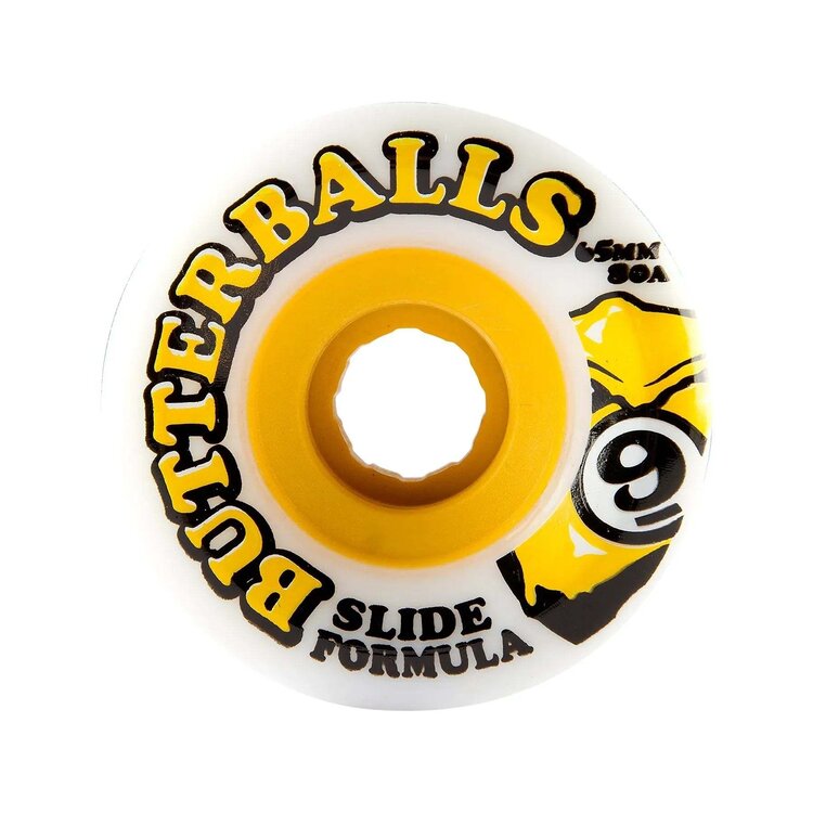 Sector 9 Sector 9 Butterballs Wheels | White/Yellow 80A 65Mm