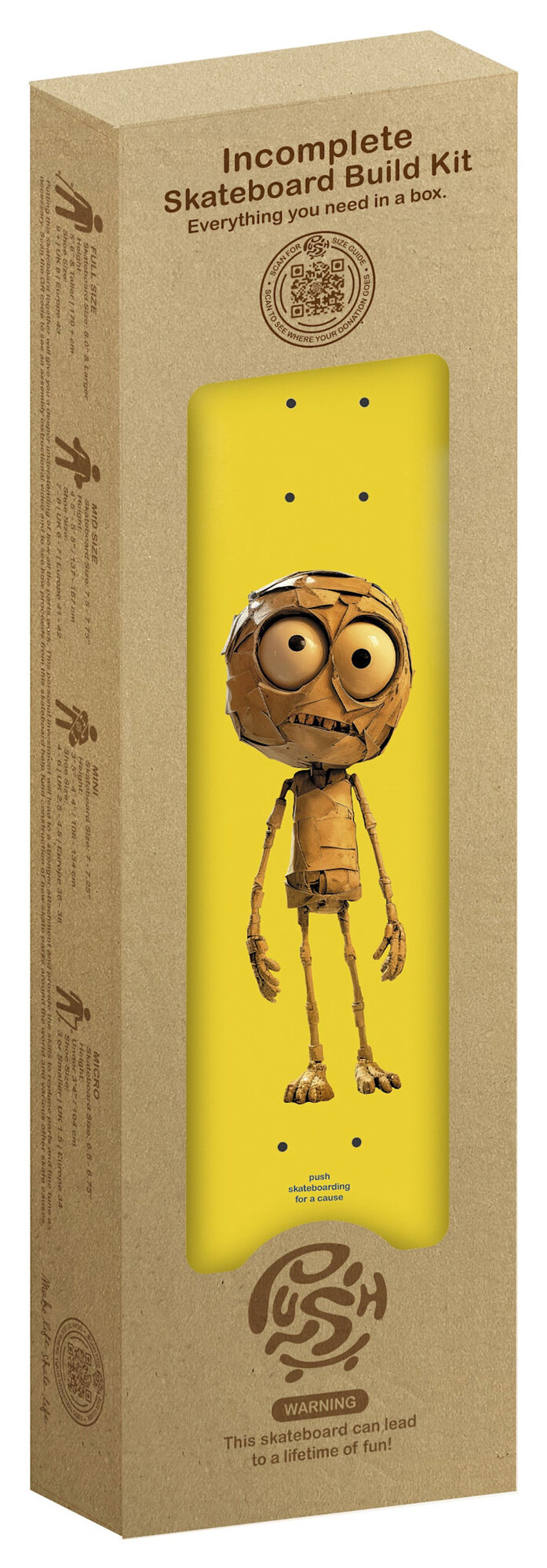 Push Push Plywood Guy Fp Build Kit | Yellow/Green