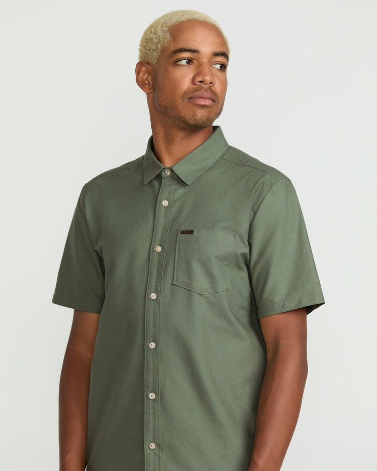 Volcom Volcom Veeco Oxford Ss (Mens) | Light Olive