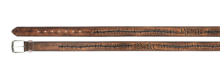 Nike SB Thorn Embossed Leather Belt | Brown