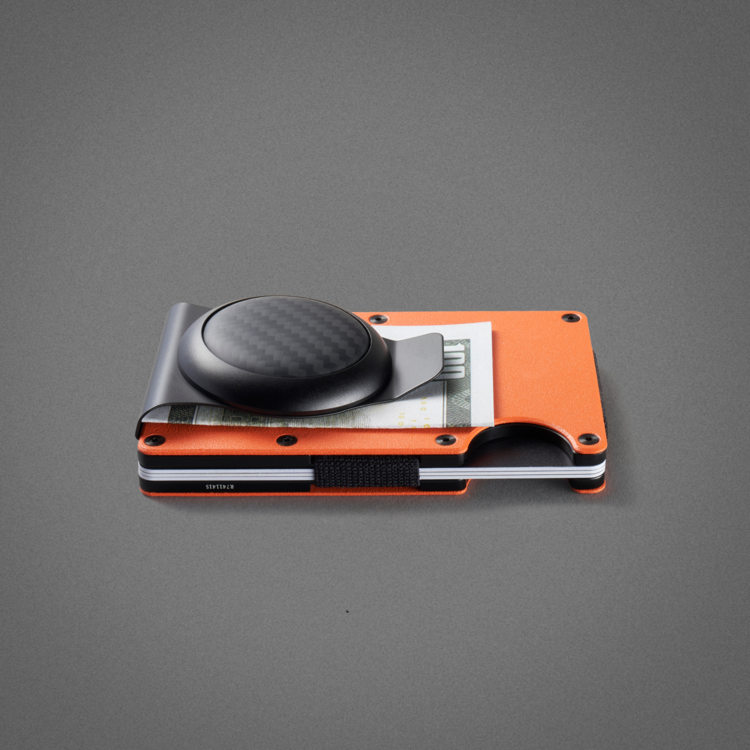 Ridge Ridge Airtag Money Clip | Carbon