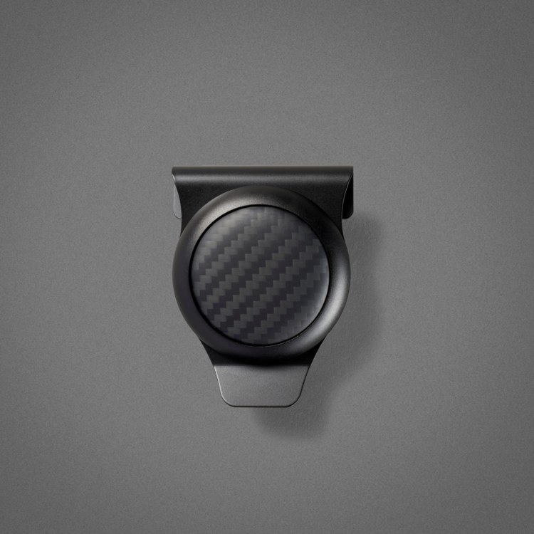 Ridge Ridge Airtag Money Clip | Carbon