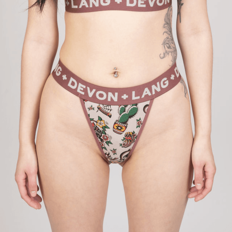 Devon + Lang Devon + Lang Bria V-Thong (Womens) |Vintage Outlaw