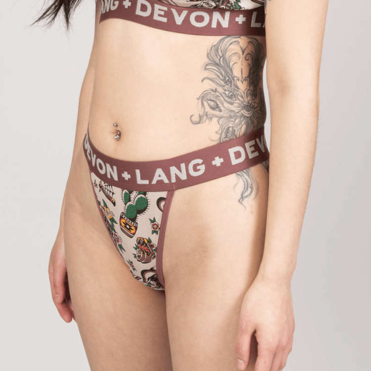 Devon + Lang Devon + Lang Bria V-Thong (Womens) |Vintage Outlaw