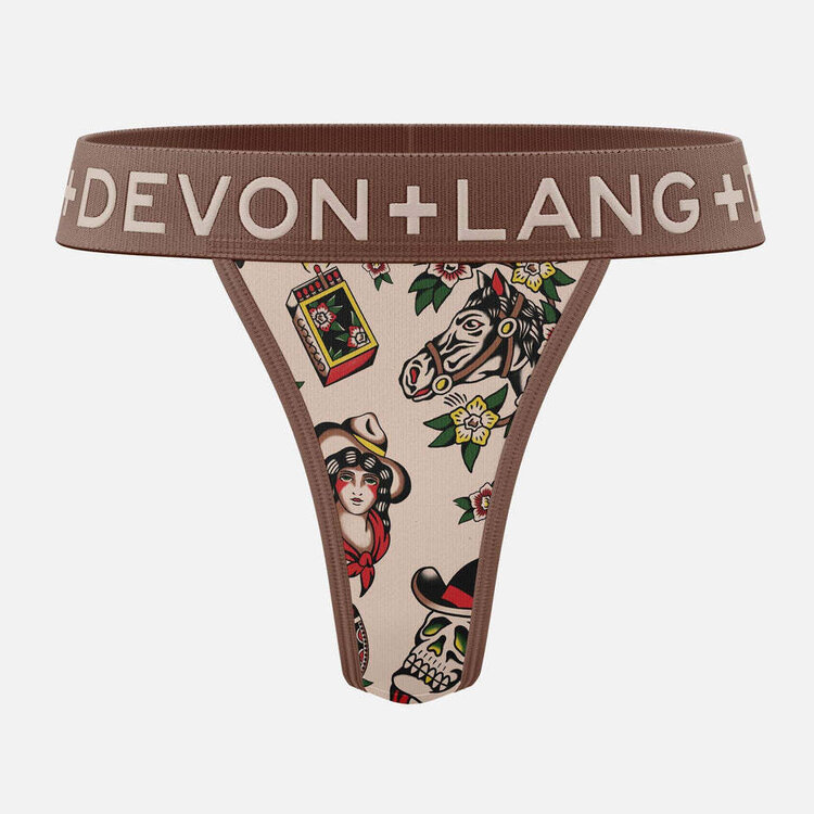Devon + Lang Devon + Lang Bria V-Thong (Womens) |Vintage Outlaw