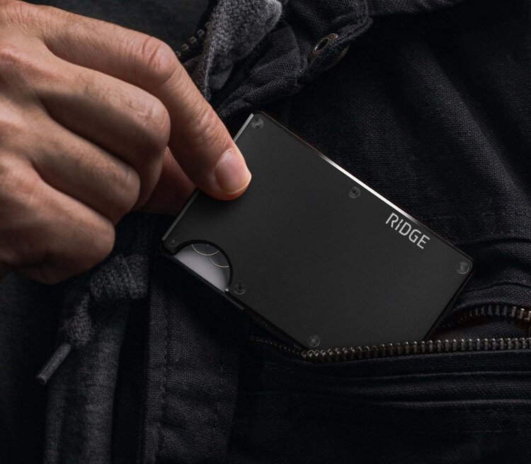 Ridge Ridge Aluminum - Money Clip | Royal Black