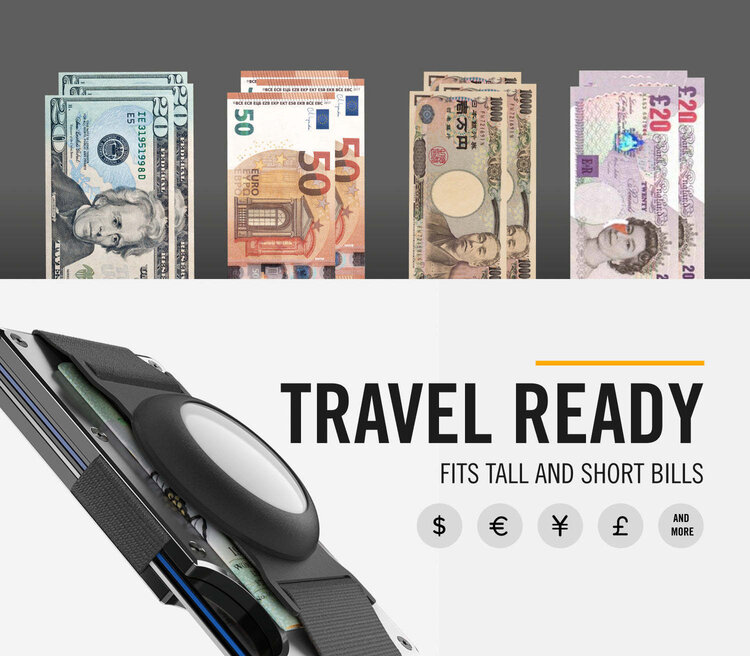 Ridge Ridge Aluminum - Money Clip | Royal Black