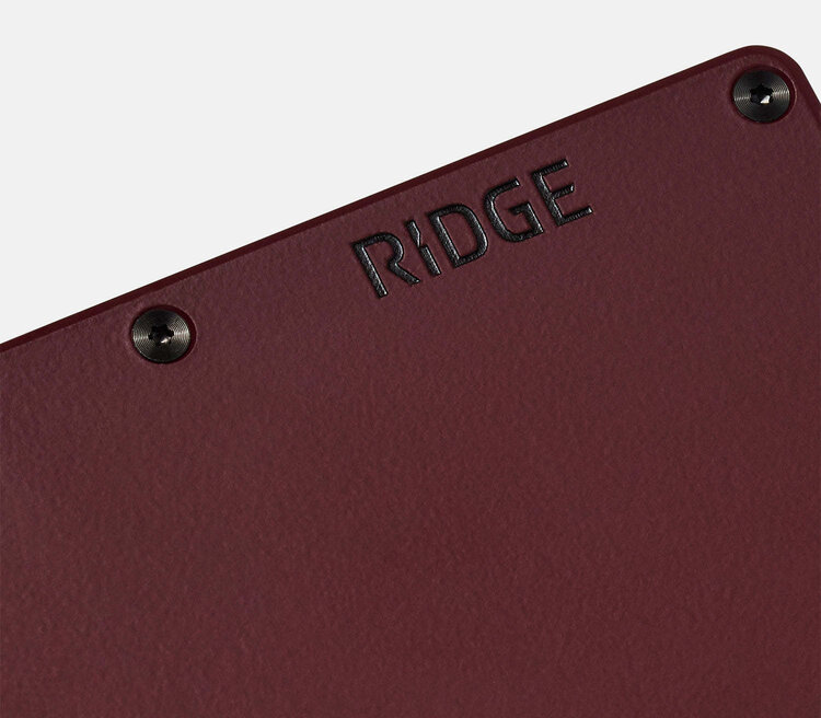 Ridge Ridge Aluminum - Cash Strap | Black Cherry