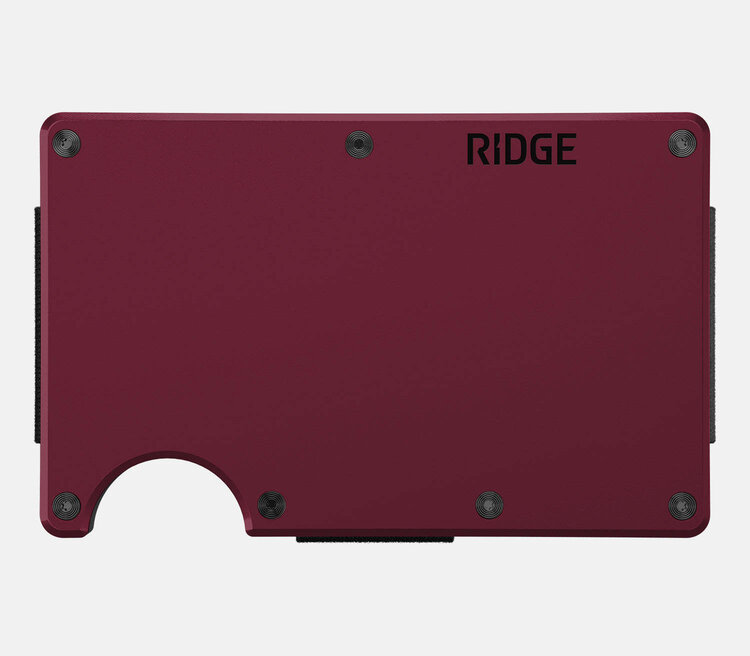 Ridge Ridge Aluminum - Cash Strap | Black Cherry