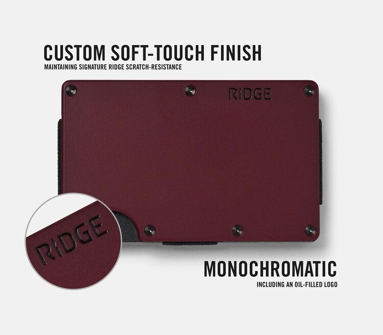 Ridge Ridge Aluminum - Cash Strap | Black Cherry