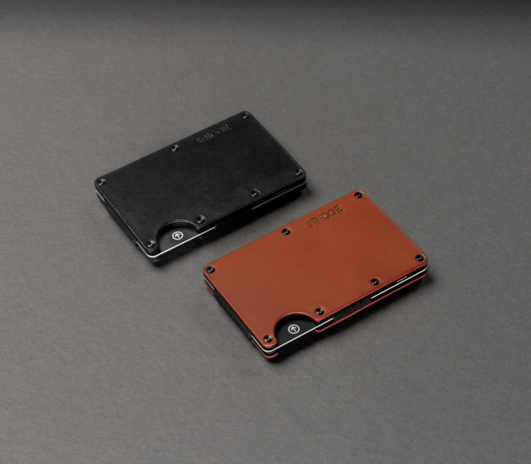 Ridge Ridge Aluminum - Cash Strap | Midnight Black Leather