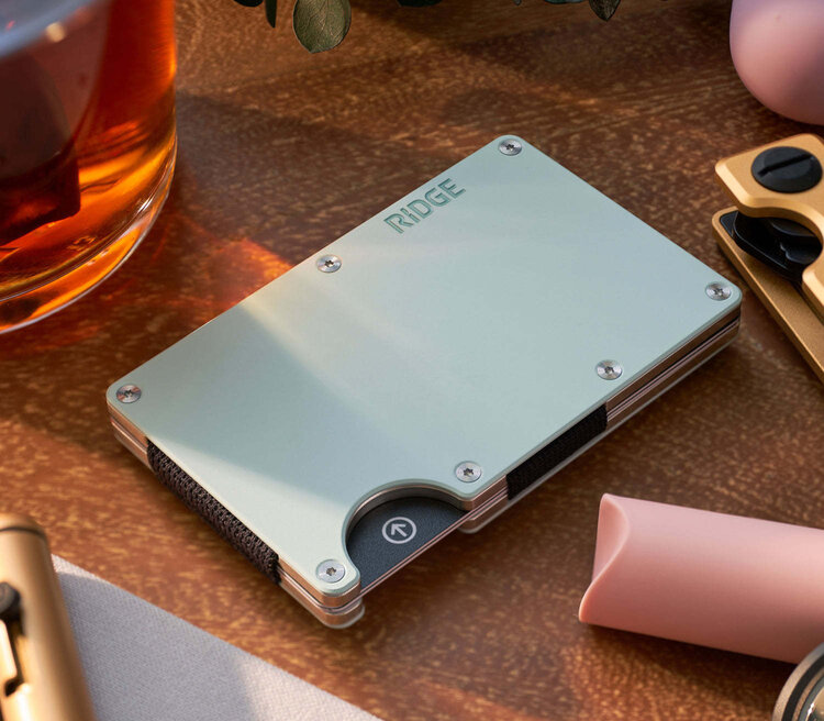 Ridge Ridge Aluminum -  Money Clip | Sea Glass