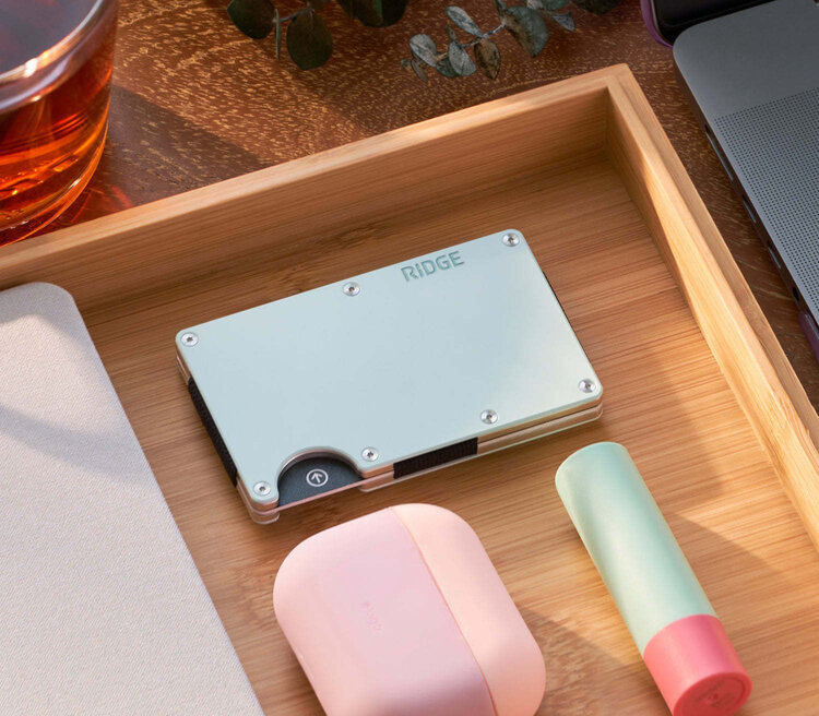 Ridge Ridge Aluminum -  Money Clip | Sea Glass