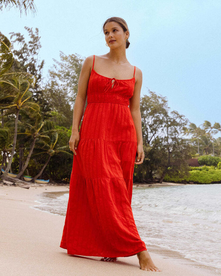Billabong Billabong Red Aloha Maxi (Womens) | Red Aloha