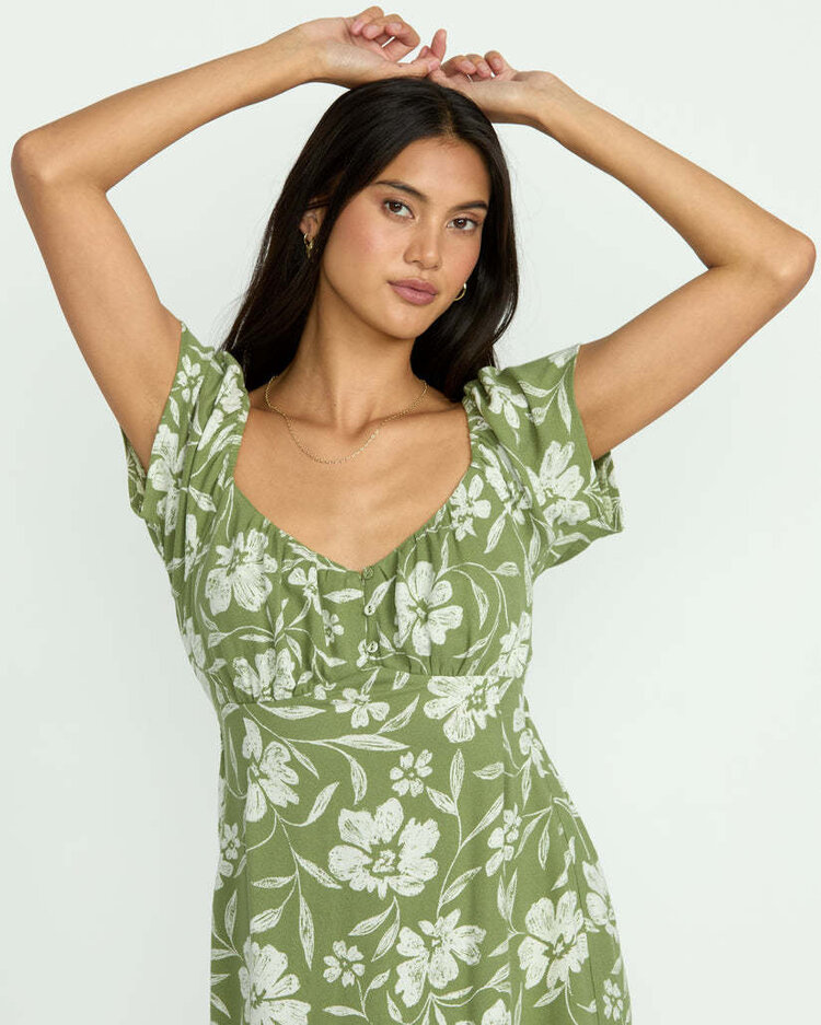 Billabong Billabong Fall For You Dress (Womens) | Ranger Green