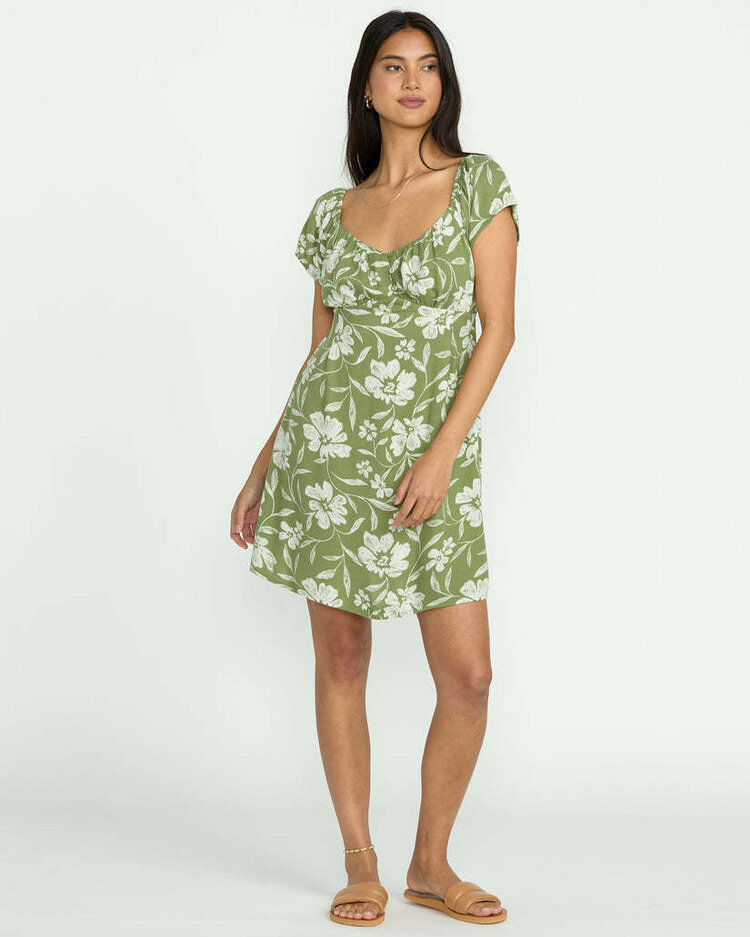 Billabong Billabong Fall For You Dress (Womens) | Ranger Green