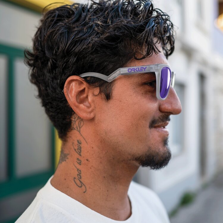 Oakley Oakley Frogskins Hybrid Matte Transparent Lilac | Prizm Violet
