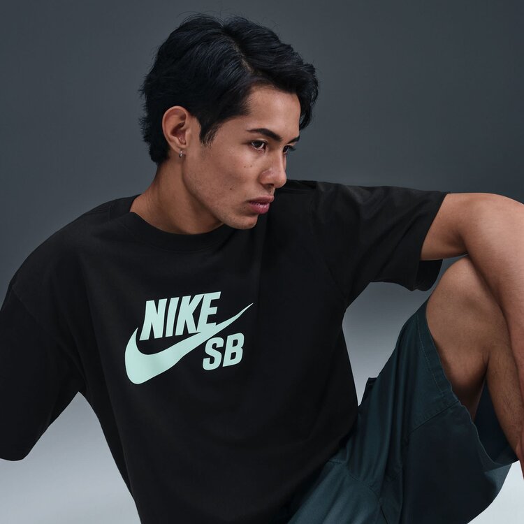 Nike SB Nike Sb Logo Tee Hbr (Mens) | Black