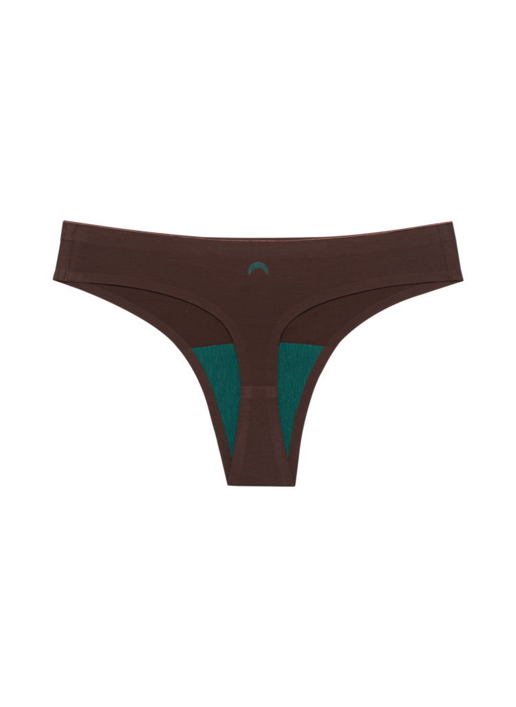 Huha Huha Seamless Low-Mid Rise Thong | Brown