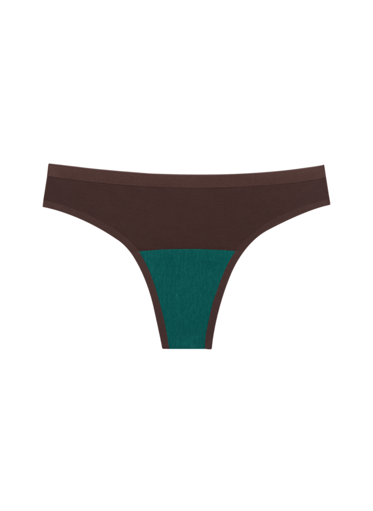 Huha Huha Seamless Low-Mid Rise Thong | Brown