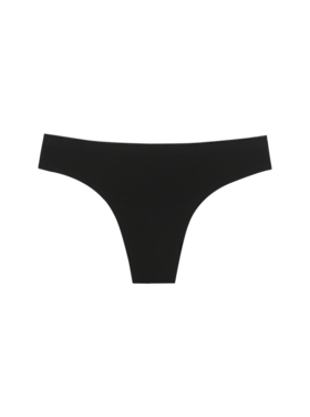 Huha Huha Seamless Low-Mid Rise Thong | Black